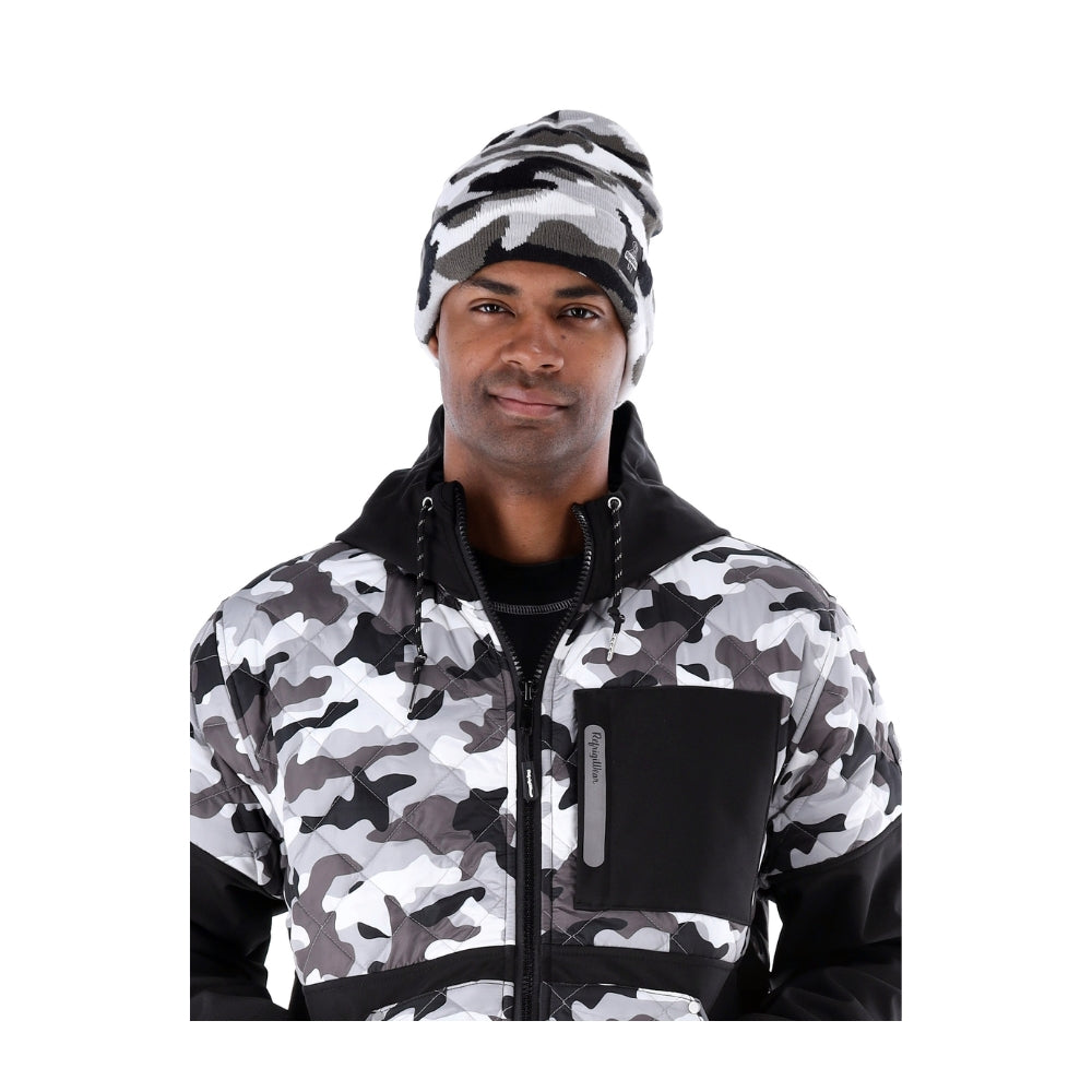 RefrigiWear Camo Diamond Quilted Hooded Jacket | All Security Equipment