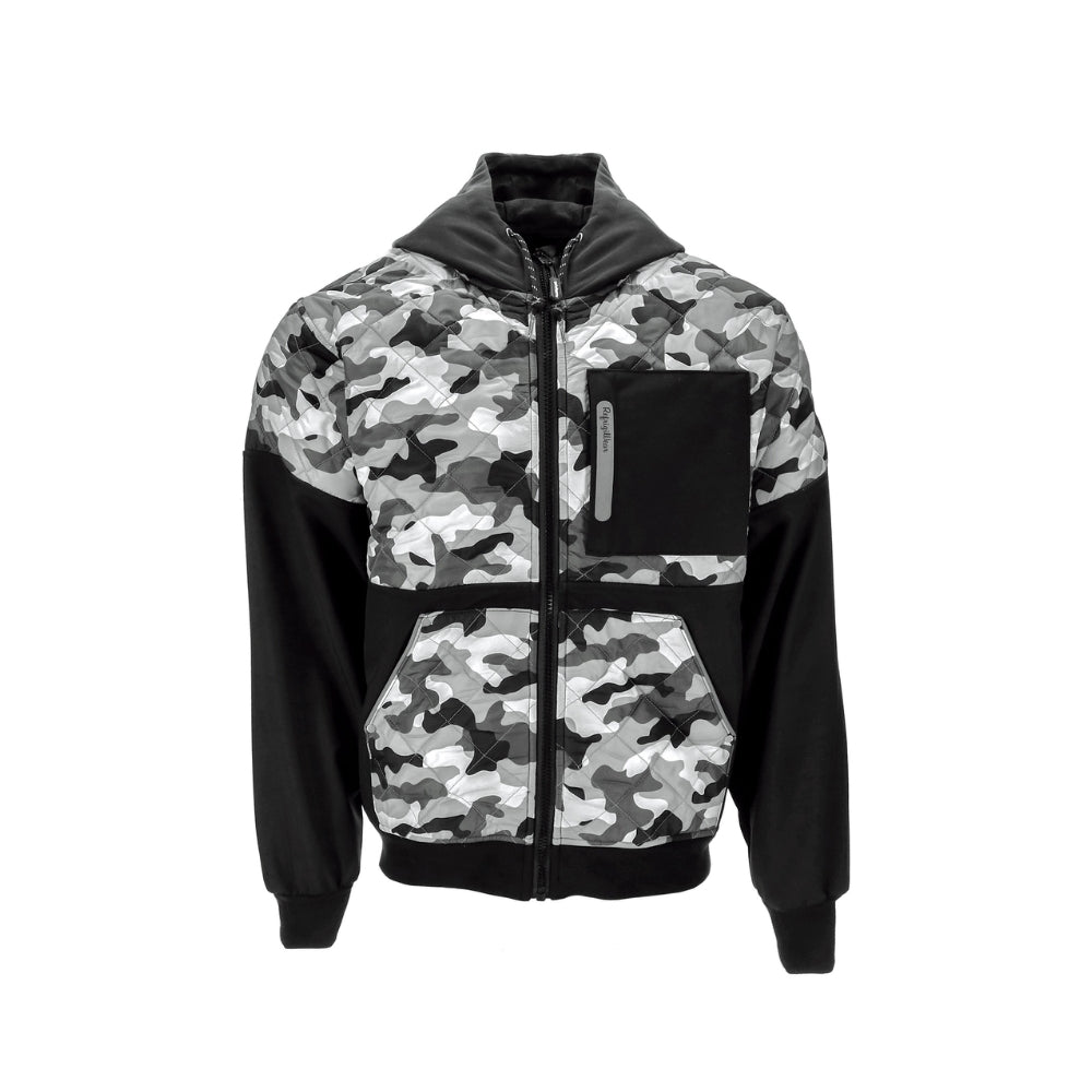 RefrigiWear Camo Diamond Quilted Hooded Jacket | All Security Equipment