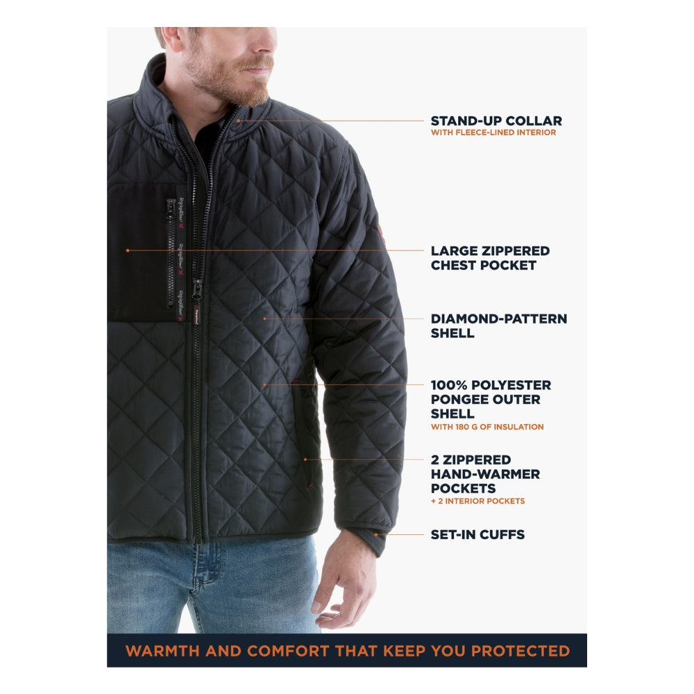 RefrigiWear Diamond Quilted Puffer Jacket | All Security Equipment