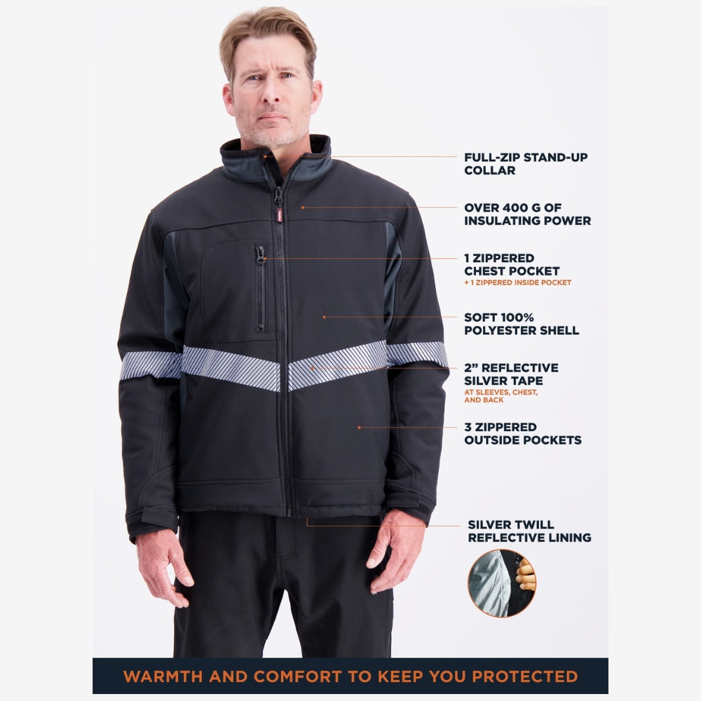 RefrigiWear Enhanced Visibility Insulated Softshell Jacket | All Security Equipment