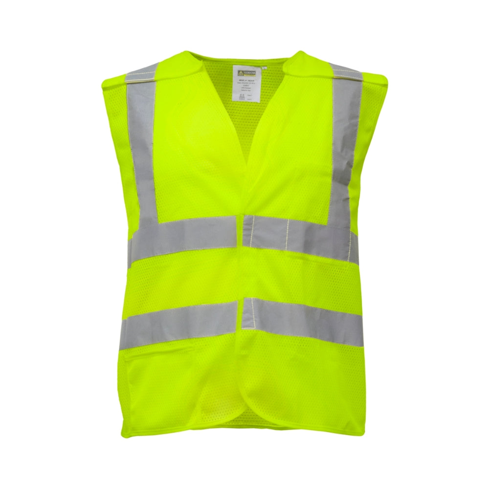 RefrigiWear HiVis Break Away Mesh Safety Vest Lime (Available in M-5XL)