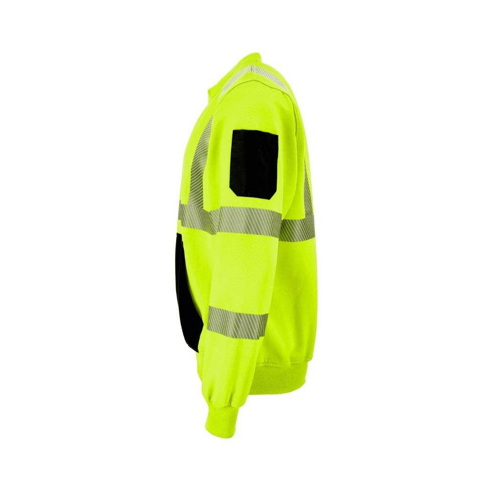 RefrigiWear HiVis Crewneck Sweatshirt (Lime) | All Security Equipment