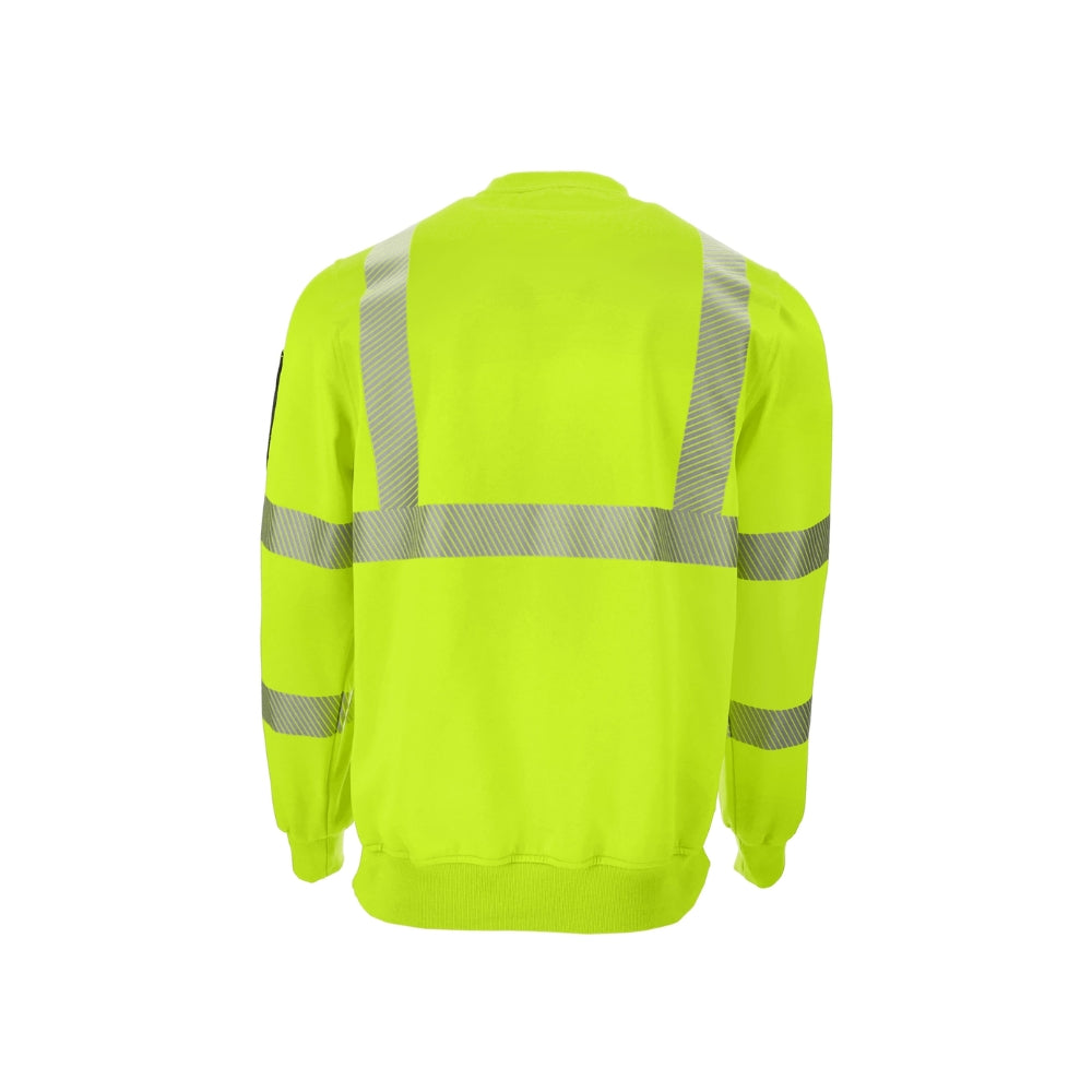 RefrigiWear HiVis Crewneck Sweatshirt (Lime) | All Security Equipment