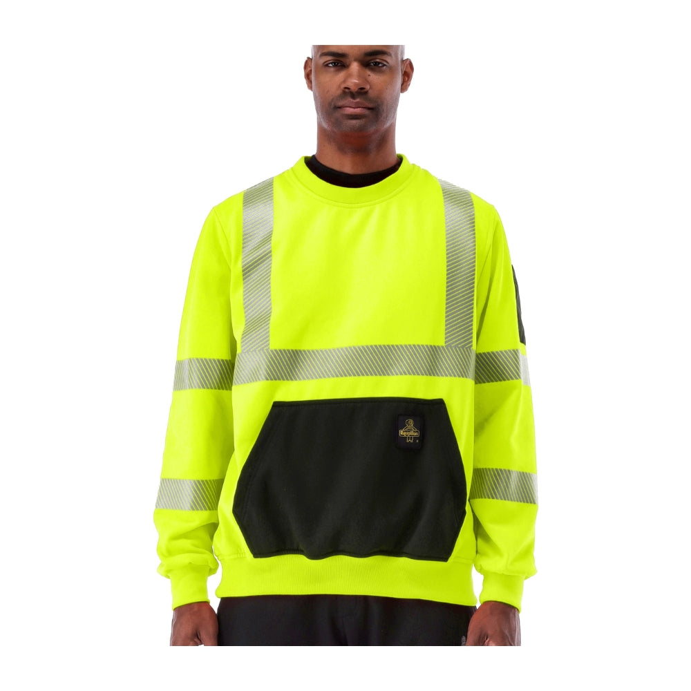 RefrigiWear HiVis Crewneck Sweatshirt (Lime) | All Security Equipment