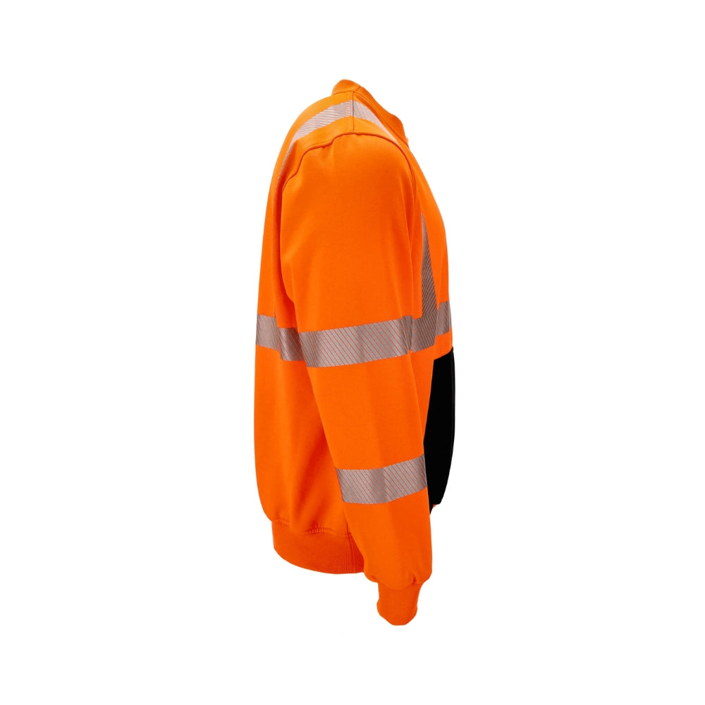 RefrigiWear HiVis Crewneck Sweatshirt (Orange) | All Security Equipment