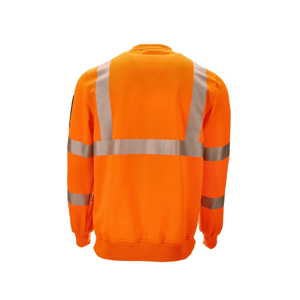 RefrigiWear HiVis Crewneck Sweatshirt (Orange) | All Security Equipment