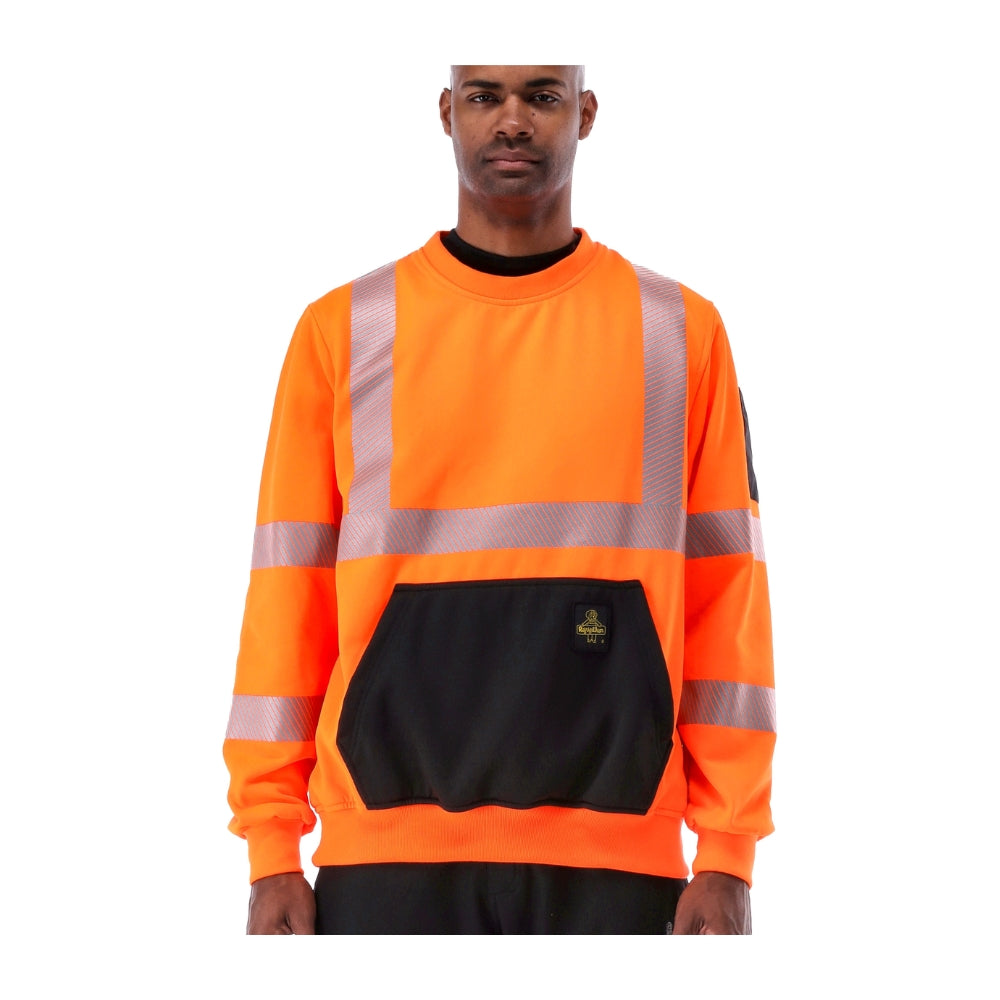 RefrigiWear HiVis Crewneck Sweatshirt (Orange) | All Security Equipment