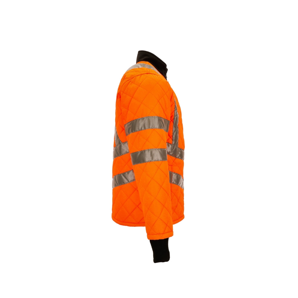 RefrigiWear HiVis Diamond Quilted Jacket (Orange) | All Security Equipment