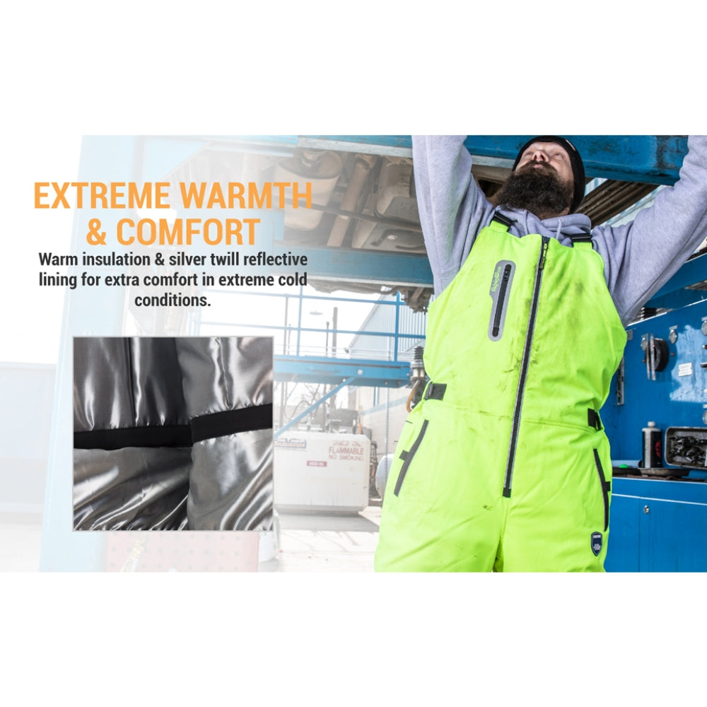 RefrigiWear HiVis Extreme Softshell Bib Overalls | All Security Equipment