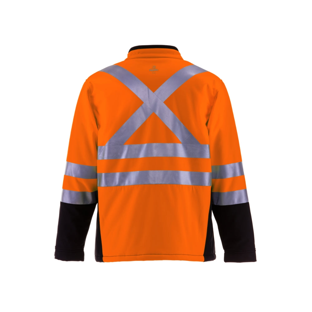 RefrigiWear HiVis Insulated Softshell Jacket (Black Orange) | All Security Equipment