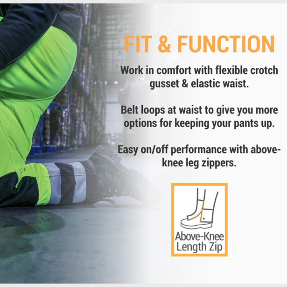 RefrigiWear HiVis Insulated Softshell Pants | All Security Equipment