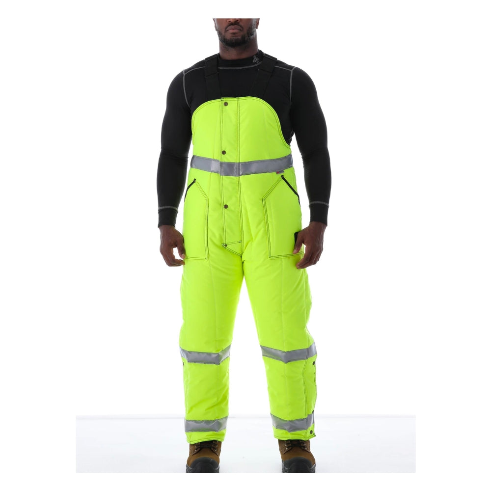 RefrigiWear HiVis Iron-Tuff® Bib Overalls (Lime) | All Security Equipment