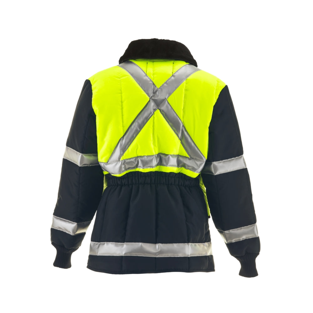 RefrigiWear HiVis Iron-Tuff® Two-Tone Jackoat™ Lime/Navy | All Security Equipment