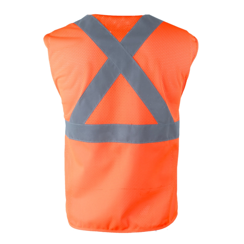 RefrigiWear HiVis Zipper Mesh Safety Vest Orange | All Security Equipment