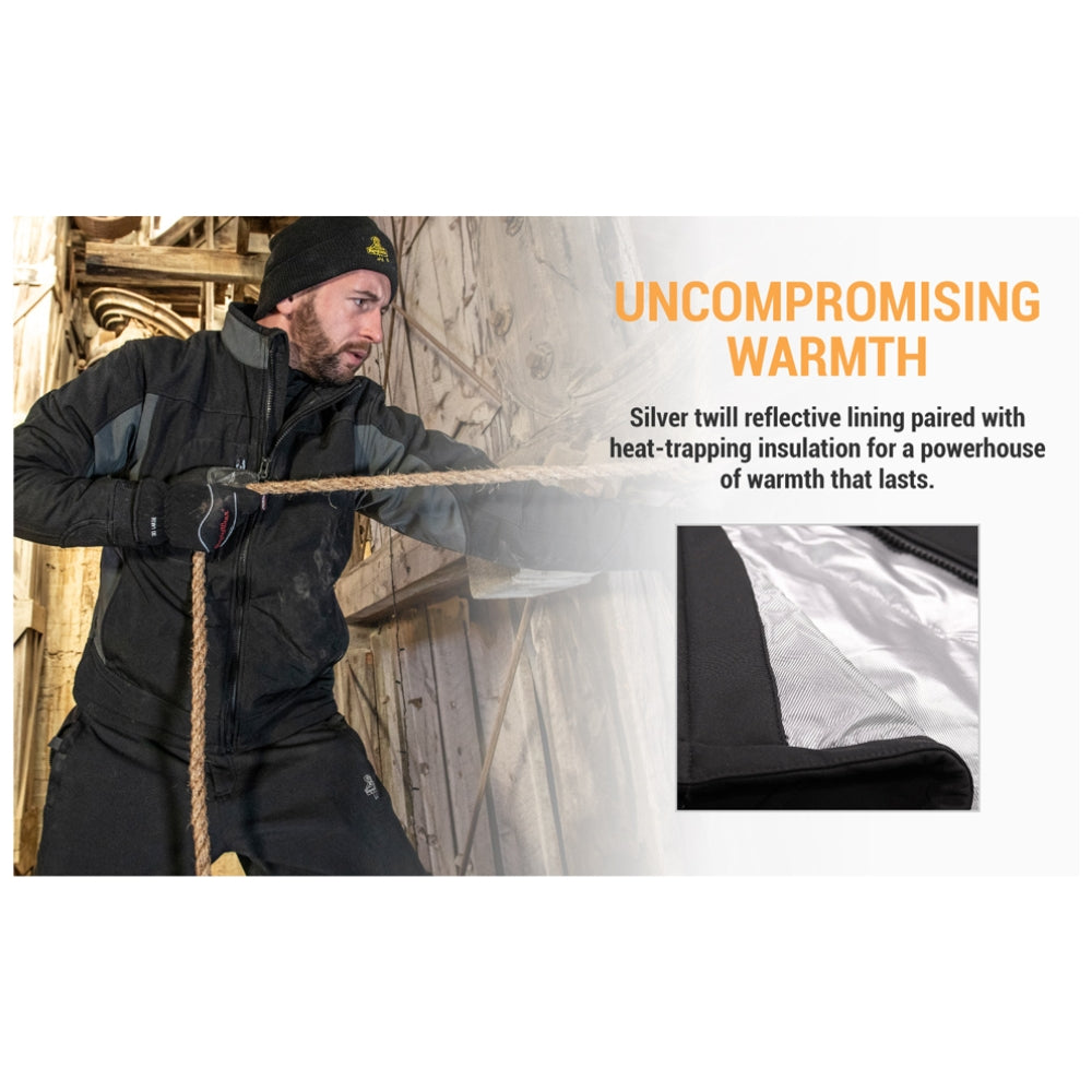 RefrigiWear Insulated Softshell Jacket (Black) | All Security Equipment