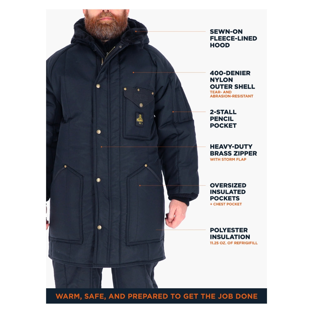 RefrigiWear Iron-Tuff® Ice Parka (Navy) | All Security Equipment