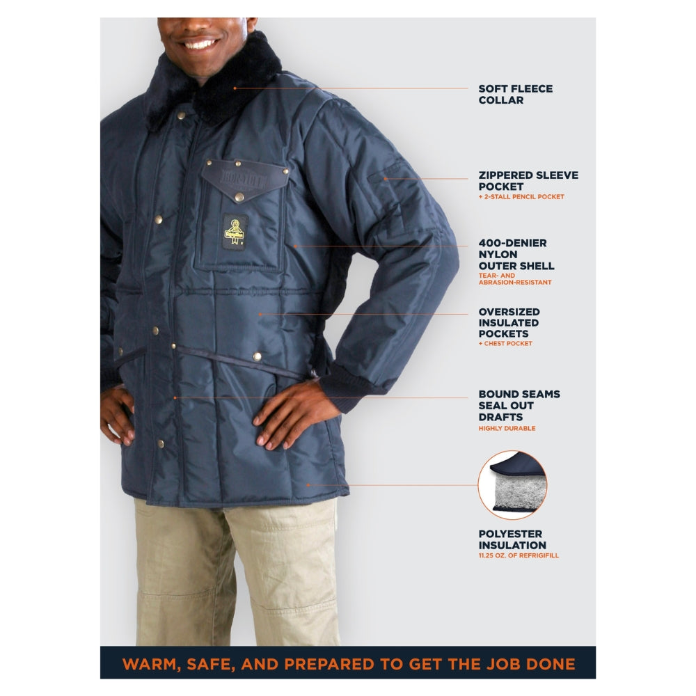 RefrigiWear Iron-Tuff® Jackoat™ (Navy) | All Security Equipment