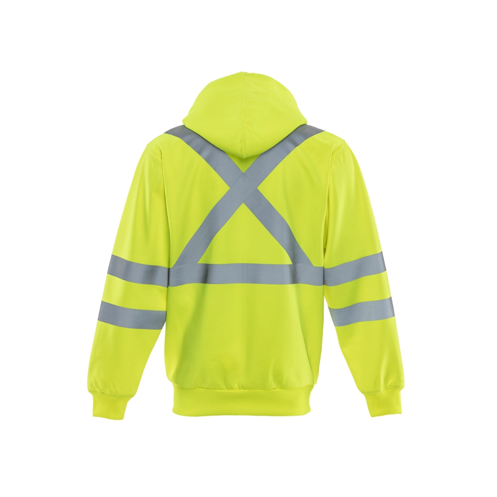 RefrigiWear NEW! HiVis Hooded Sweatshirt (Lime) | All Security Equipment