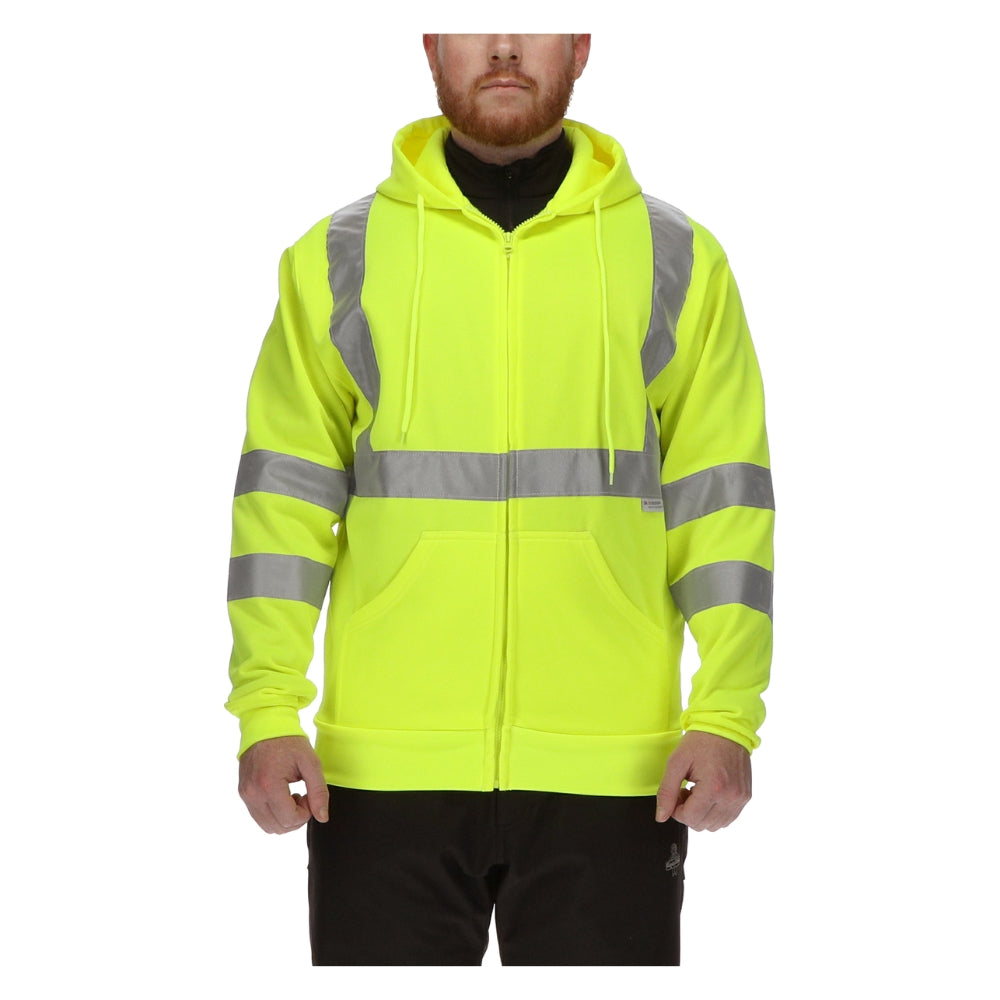 RefrigiWear NEW! HiVis Hooded Sweatshirt (Lime) | All Security Equipment