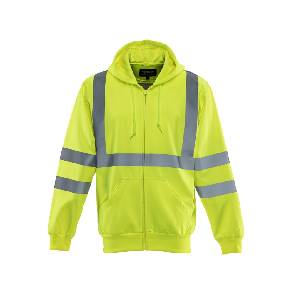 RefrigiWear NEW! HiVis Hooded Sweatshirt (Lime) | All Security Equipment