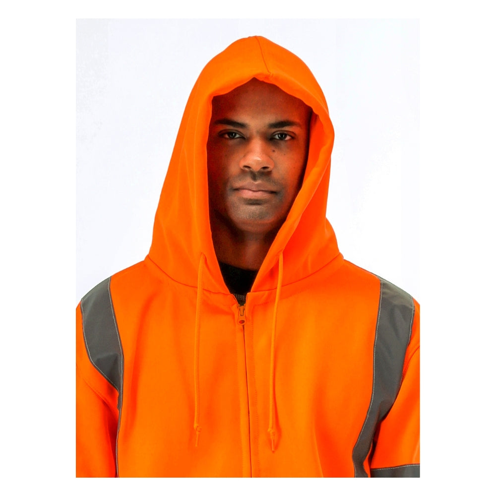 RefrigiWear NEW! HiVis Hooded Sweatshirt (Orange) | All Security Equipment