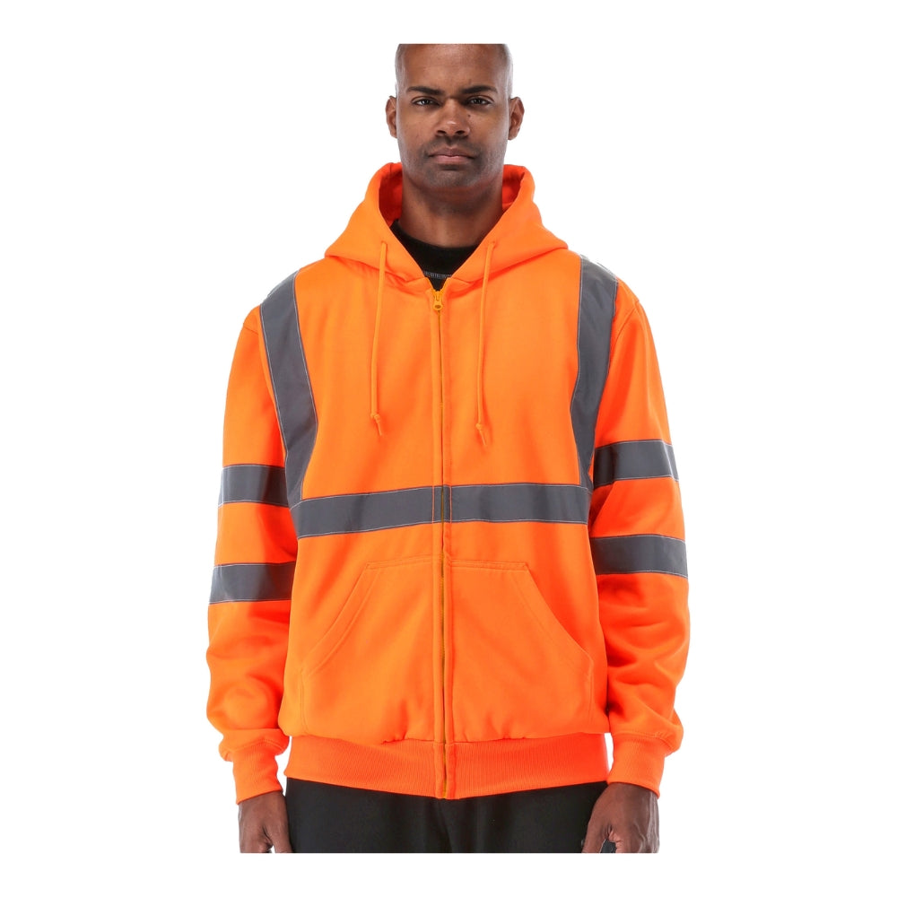 RefrigiWear NEW! HiVis Hooded Sweatshirt (Orange) | All Security Equipment