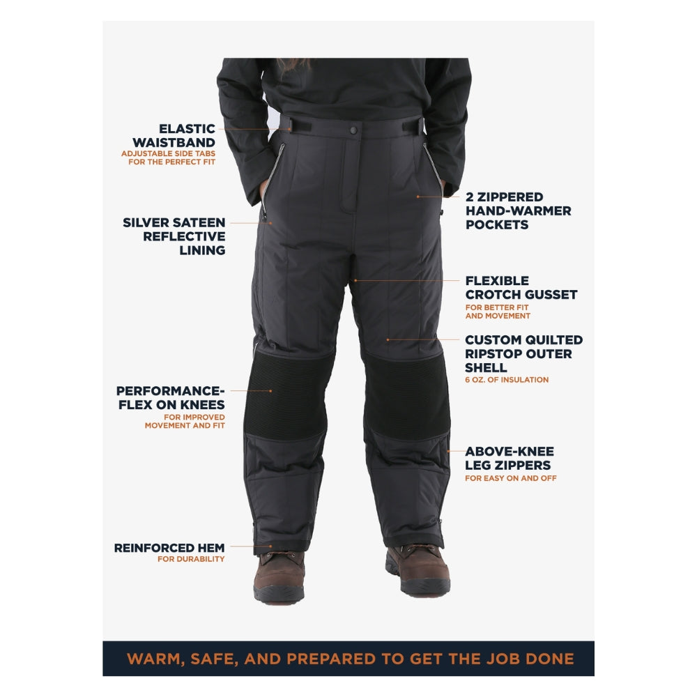 RefrigiWear Women's Quilted Pants | All Security Equipment