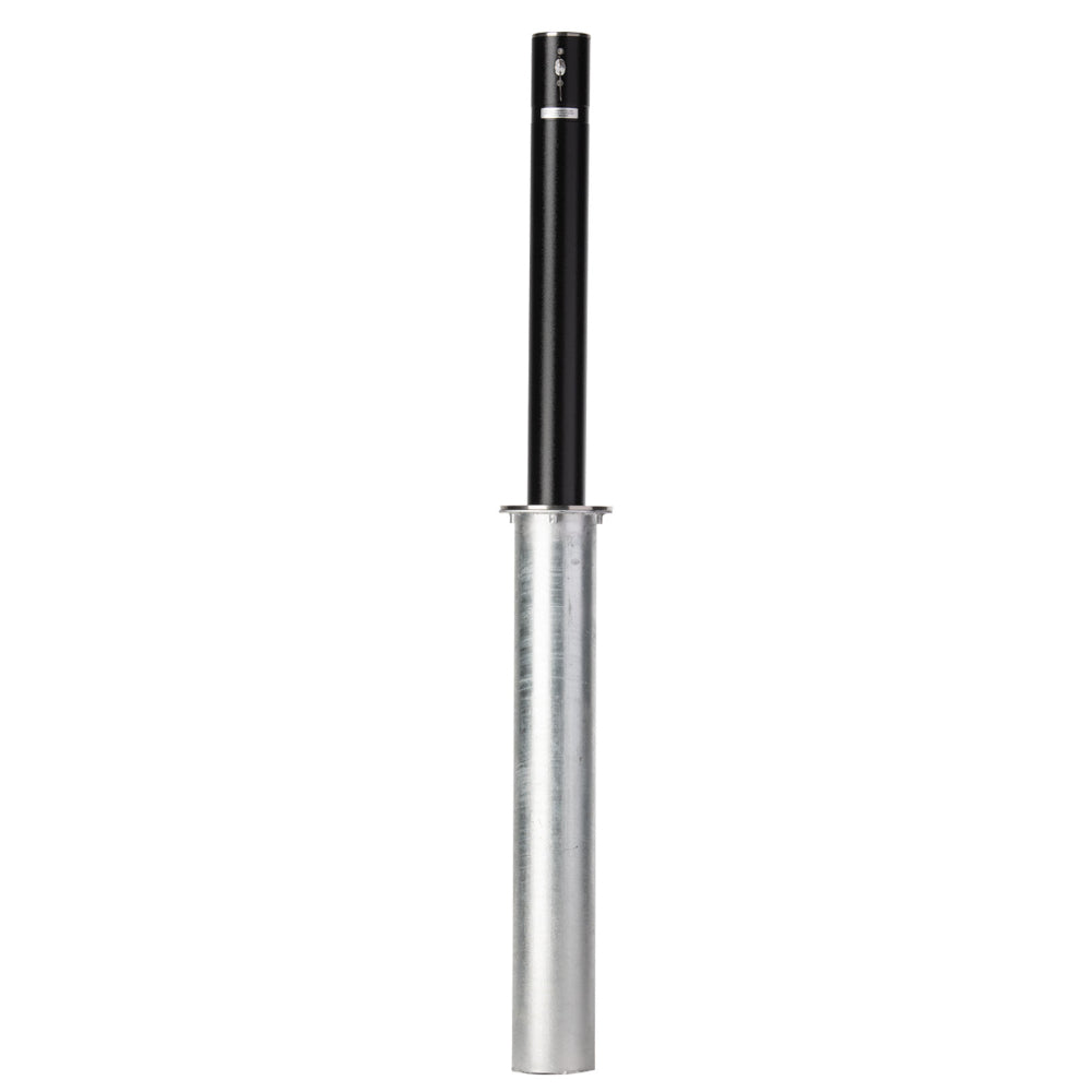 Reliance Foundry R-7472 Stal Carbon Steel Retractable Bollard (Black)