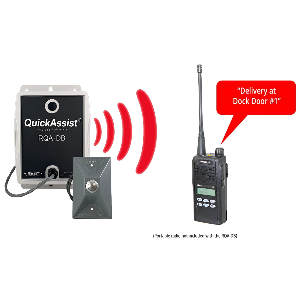 Ritron Quick Assist RQA-DB Wireless Voice Doorbell Package | All Security Equipment