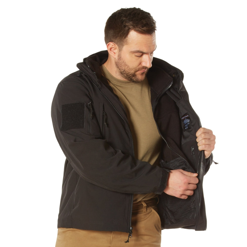 Rothco 3-in-1 Spec Ops Soft Shell Jacket (Black) - 4