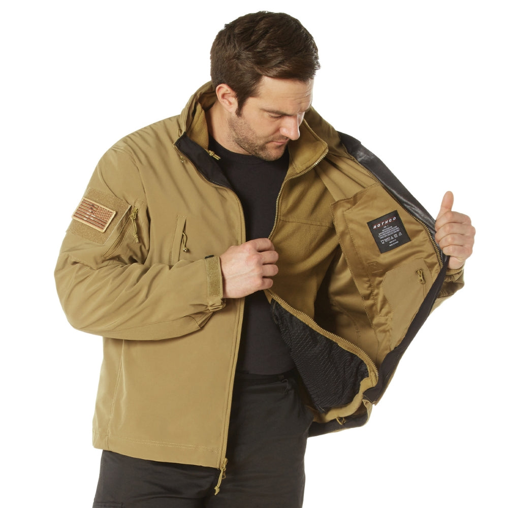 Rothco 3-in-1 Spec Ops Soft Shell Jacket (Coyote Brown) - 4