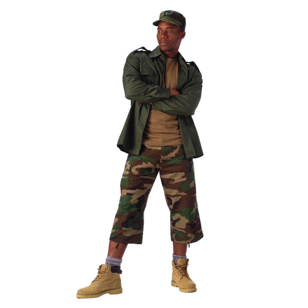 Rothco 6-Pocket BDU 3/4 Pants (Woodland Camo) | All Security Equipment