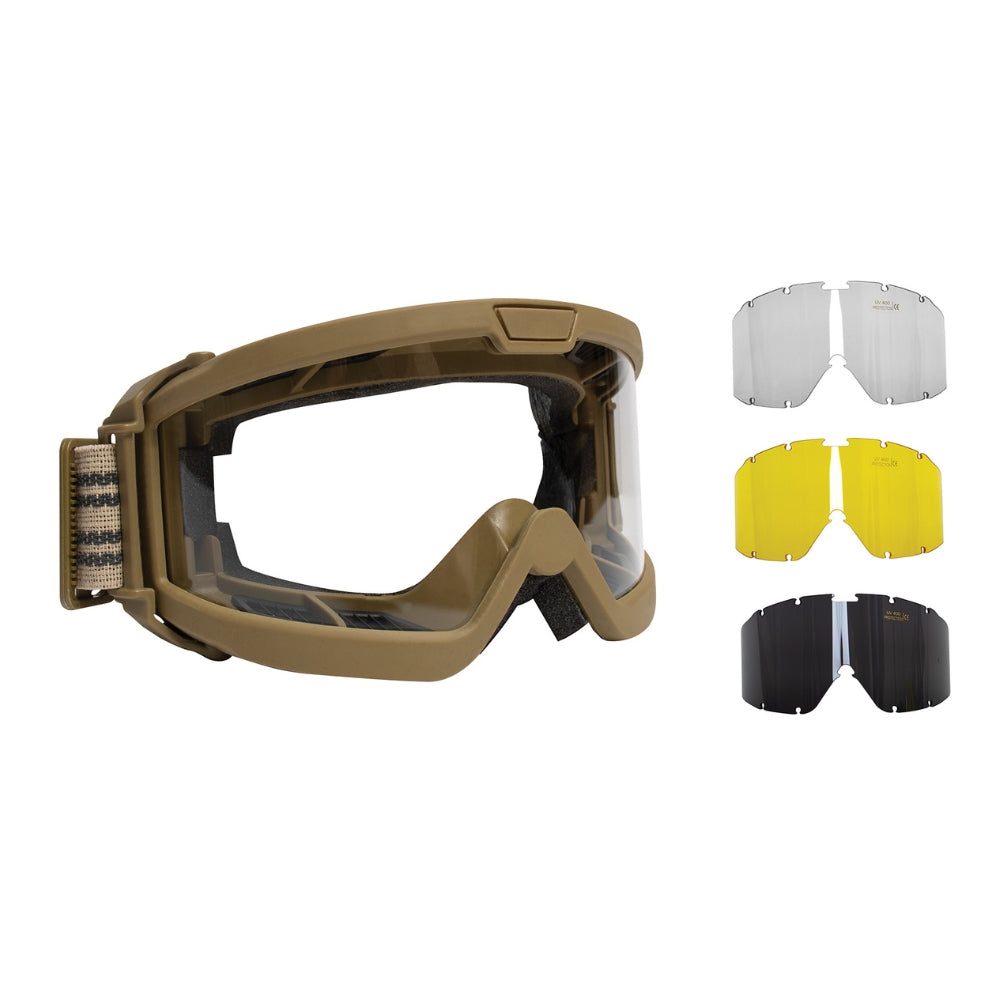 rothco goggles Rothco ANSI Ballistic OTG Goggle System