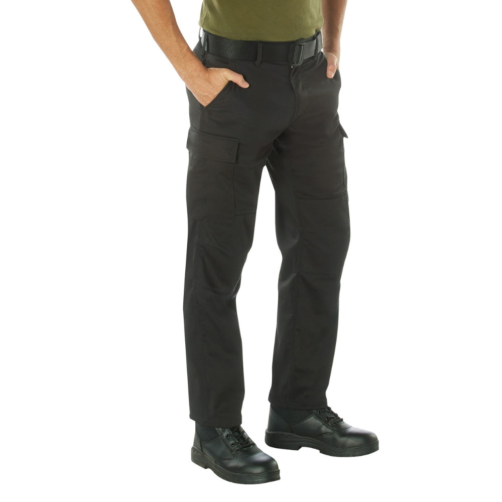 Rothco Active Flex BDU Cargo Pants (Black) | All Security Equipment - 1