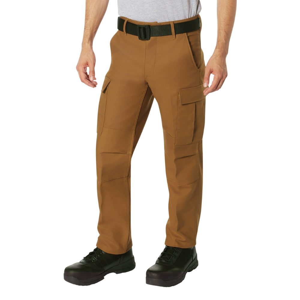 Rothco Active Flex Fleece Lined Canvas Work Pants (Work Brown) - 1