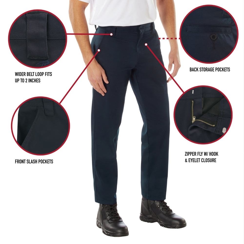 Rothco Active Flex Four Pocket Work Pants (Black) - 5