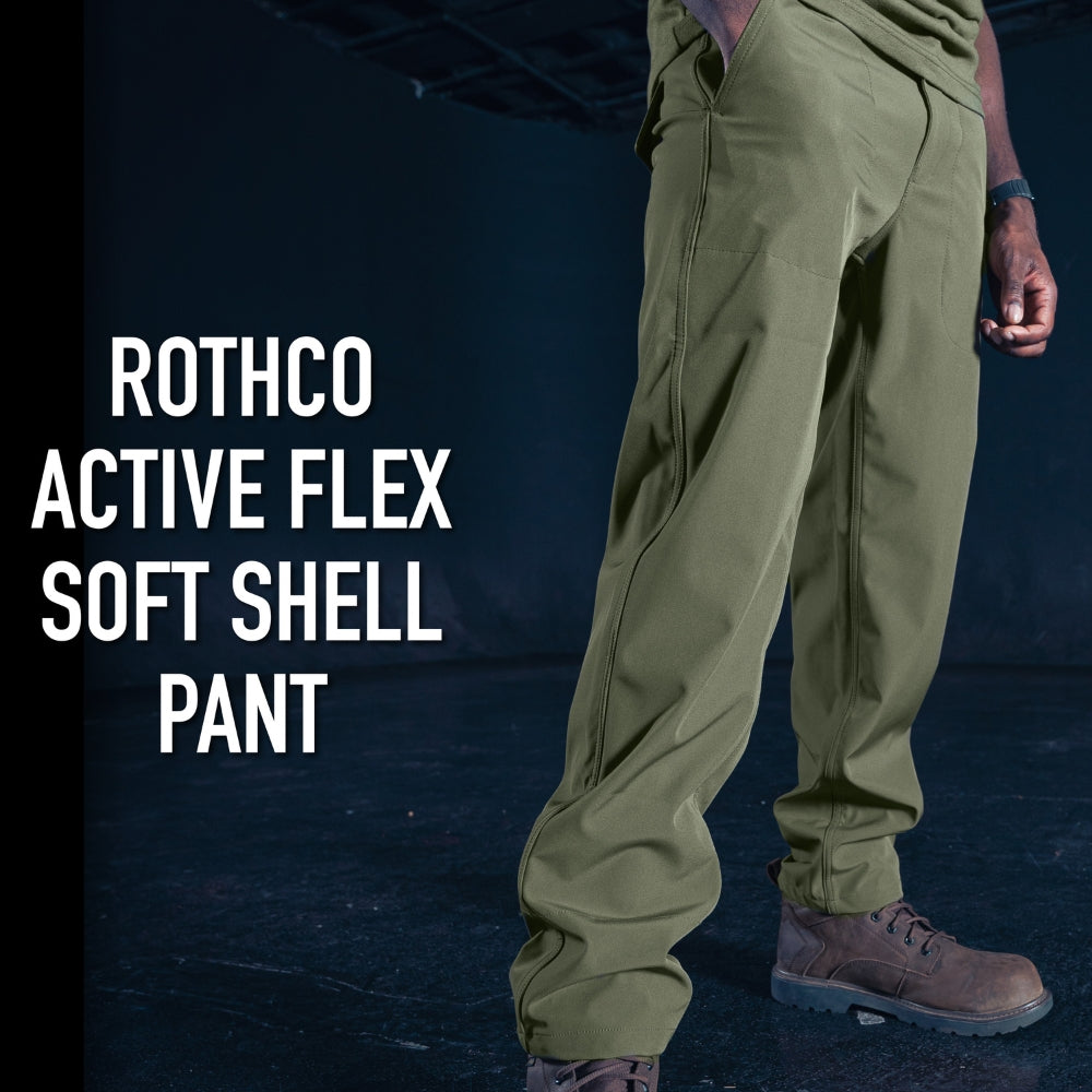 Rothco Active Flex Soft Shell Pant (Black) | All Security Equipment - 7