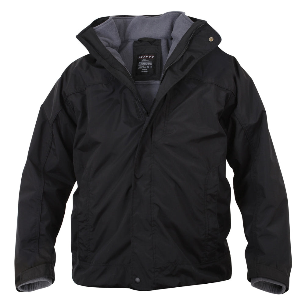 Rothco All Weather 3-In-1 Jacket (Black) | All Security Equipment - 1