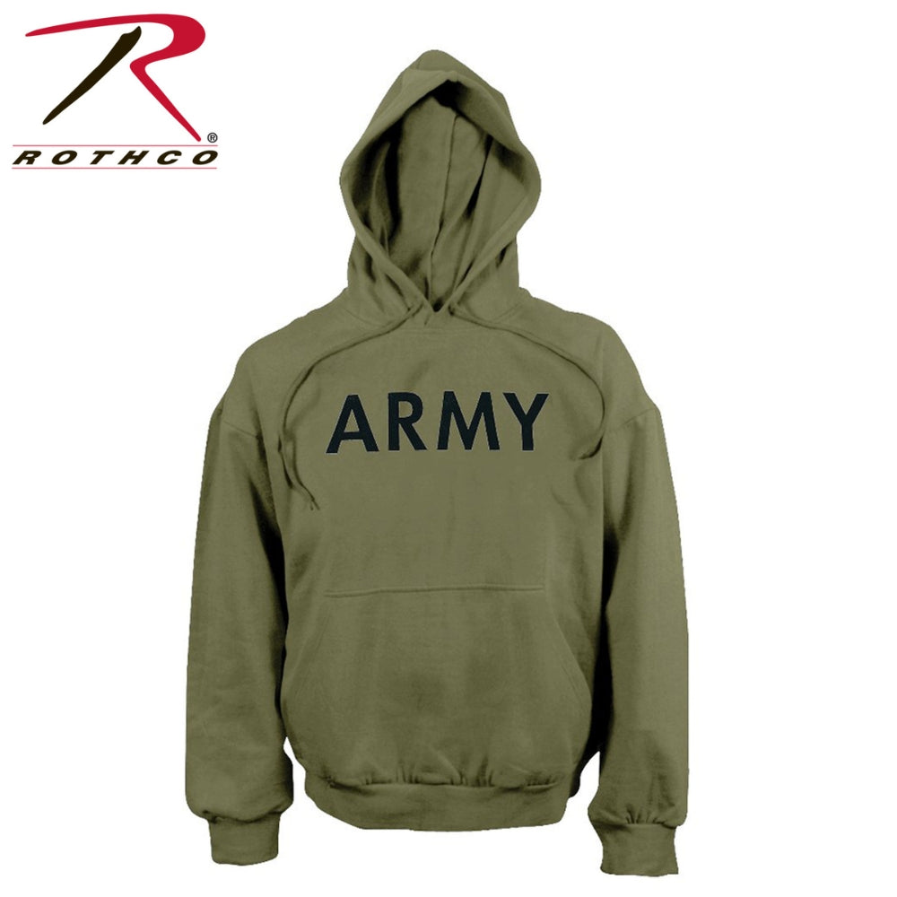 Rothco Army PT Pullover Hooded Sweatshirt (Olive Drab)