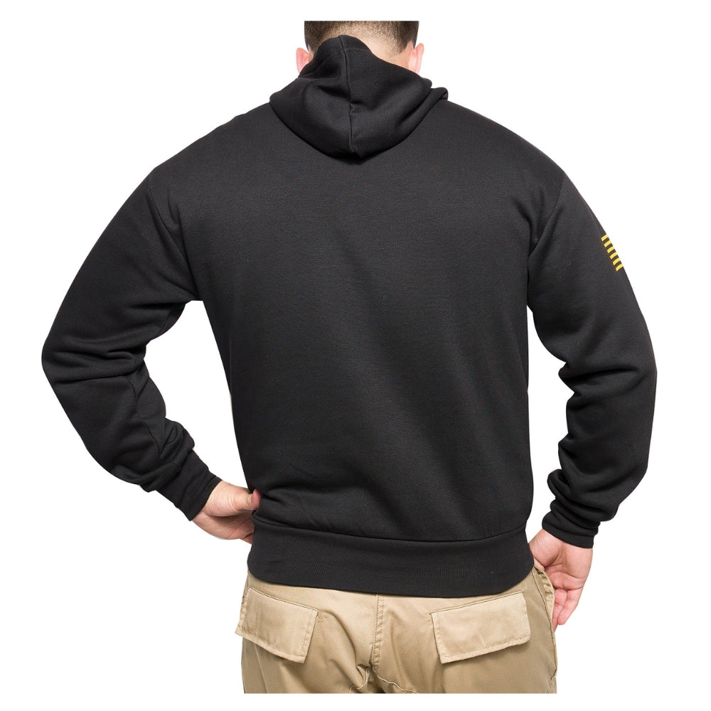Rothco Army Printed Pullover Hoodie - Black | All Security Equipment - 4