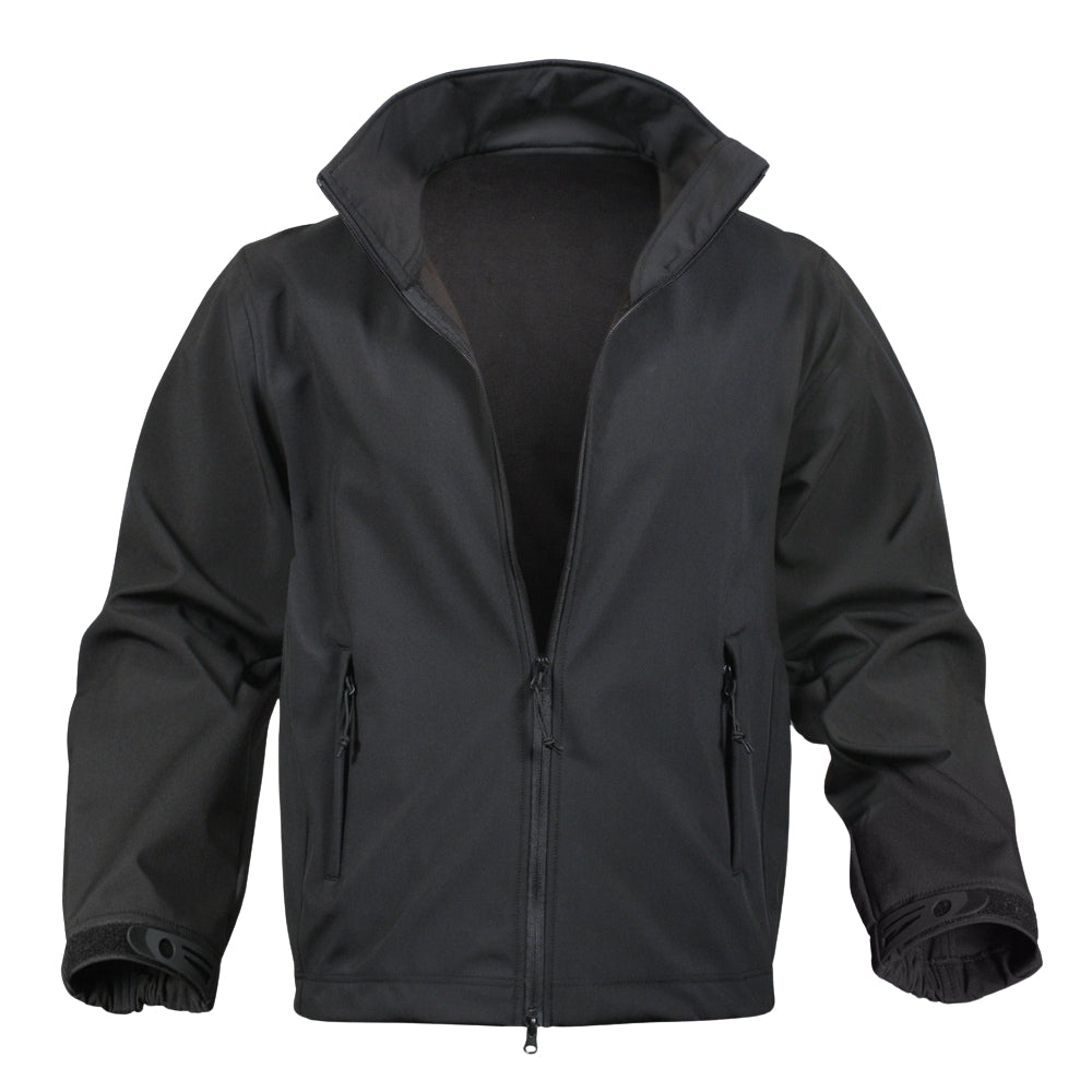 Rothco Black Soft Shell Uniform Jacket | All Security Equipment - 1