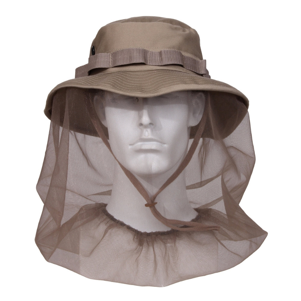 Rothco Boonie Hat With Mosquito Netting (Khaki) | All Security Equipment