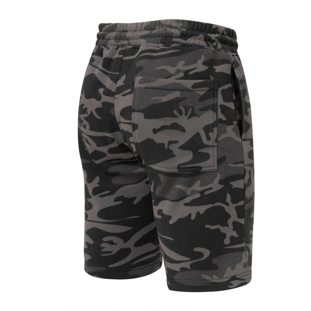 Rothco Camo And Solid Color Sweatshorts (Black Camo) - 4