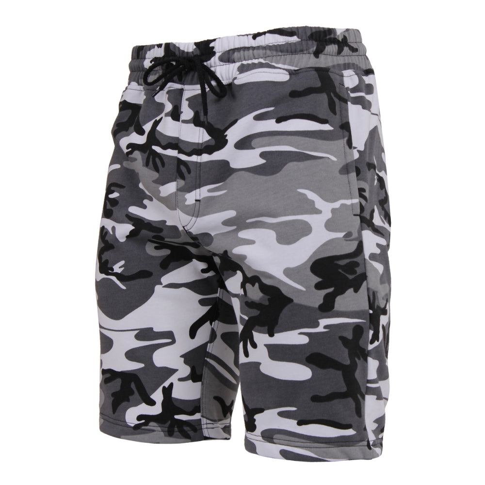 Rothco Camo And Solid Color Sweatshorts (City Camo) - 1