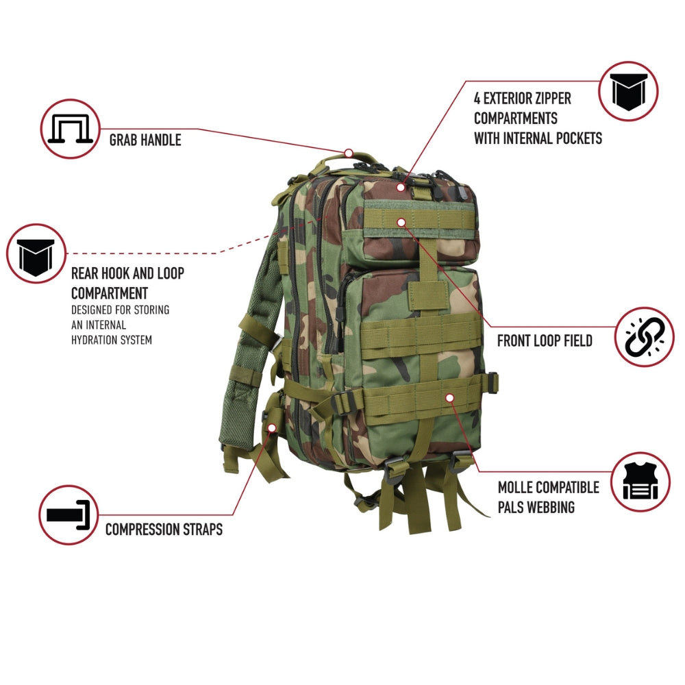 Rothco Camo Medium Transport Pack | All Security Equipment - 29