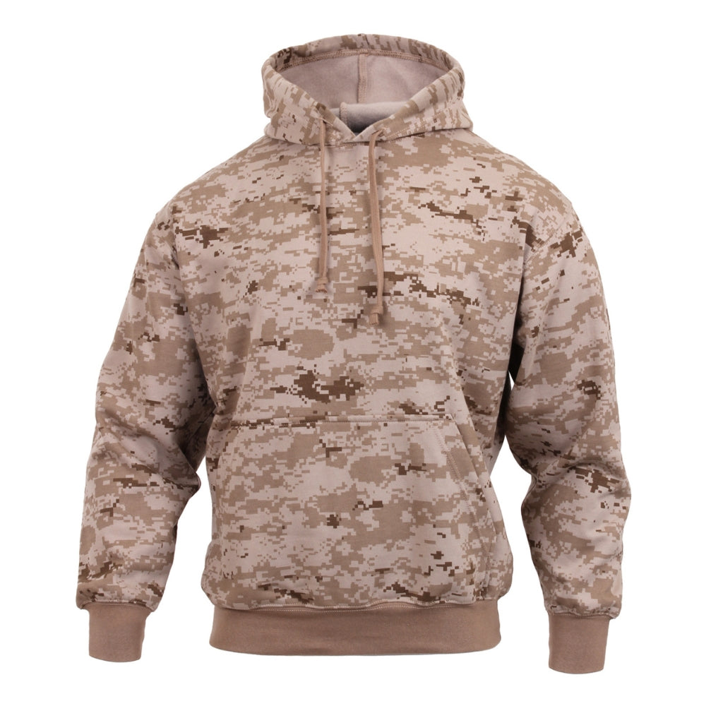 Rothco Camo Pullover Hooded Sweatshirt (Desert Digital Camo) - 1