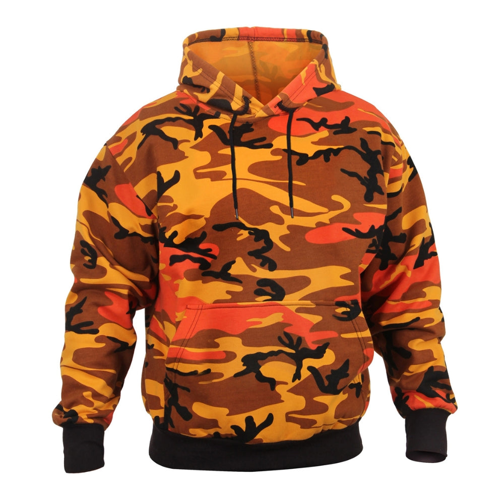 Rothco Camo Pullover Hooded Sweatshirt (Savage Orange Camo) - 1