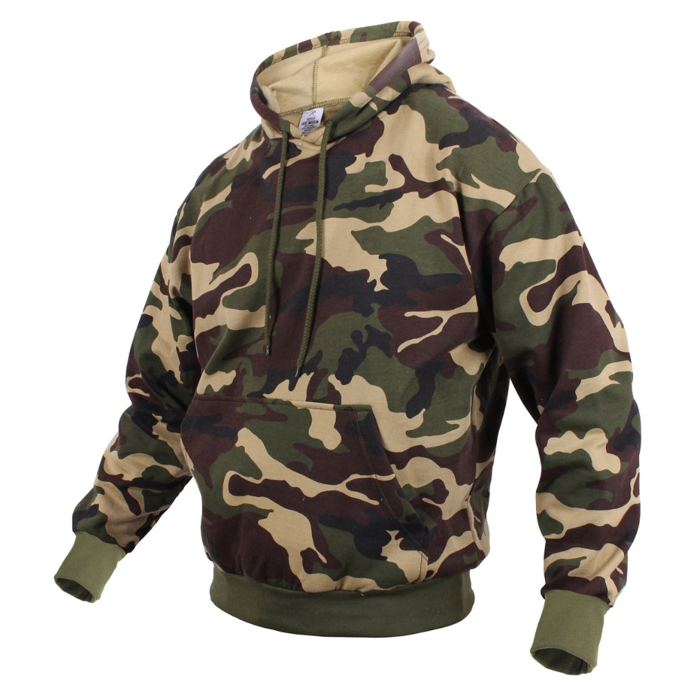 Rothco Camo Pullover Hooded Sweatshirt (Woodland Camo) - 2