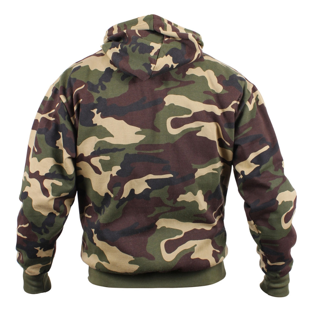 Rothco Camo Pullover Hooded Sweatshirt (Woodland Camo) - 3