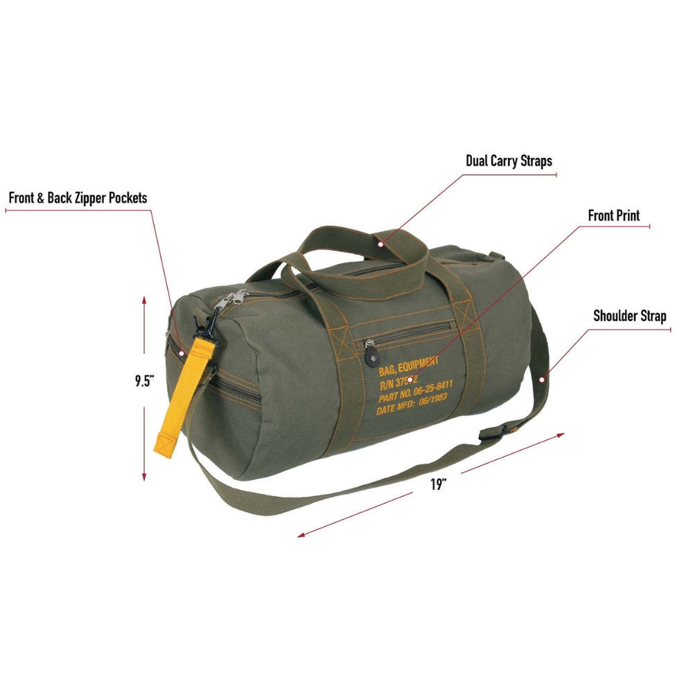 Rothco Canvas Equipment Bag | All Security Equipment - 7